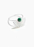 Other Stories Sun Fan Ring - Green