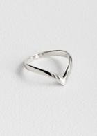 Other Stories Pointed Ring - Silver
