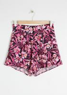 Other Stories Orchid Print Shorts - Red