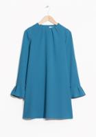 Other Stories Frilled Flare Cuff Dress