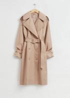 Other Stories Relaxed Long-fit Trench Coat - Beige