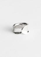 Other Stories Curved Overlap Ring - Silver