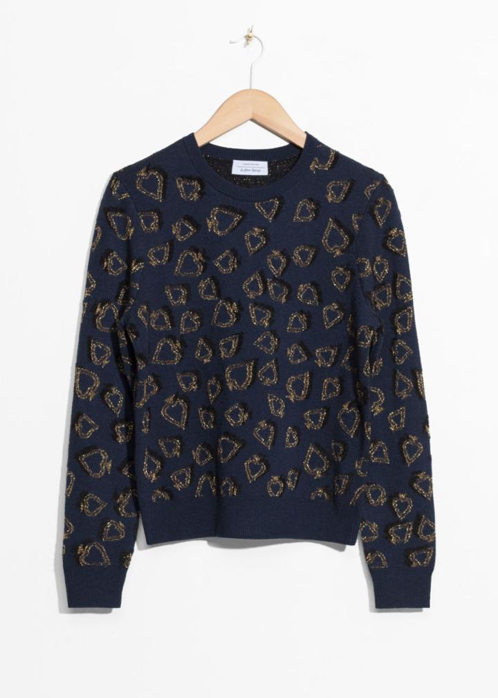 Other Stories Spade Knit Sweater - Blue