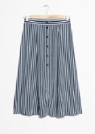 Other Stories Printed Midi Skirt - Blue