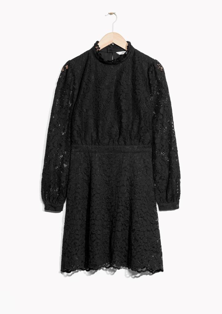 Other Stories Little Black Lace Dress