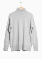 Other Stories Cashmere Turtleneck Sweater - Grey