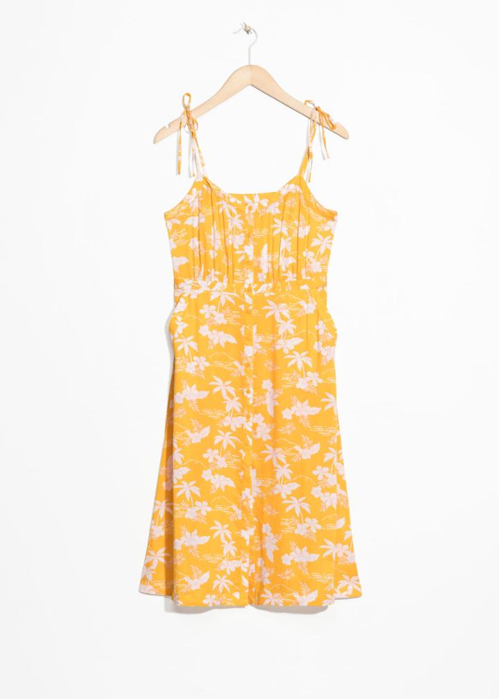 Other Stories Printed Sundress - Yellow