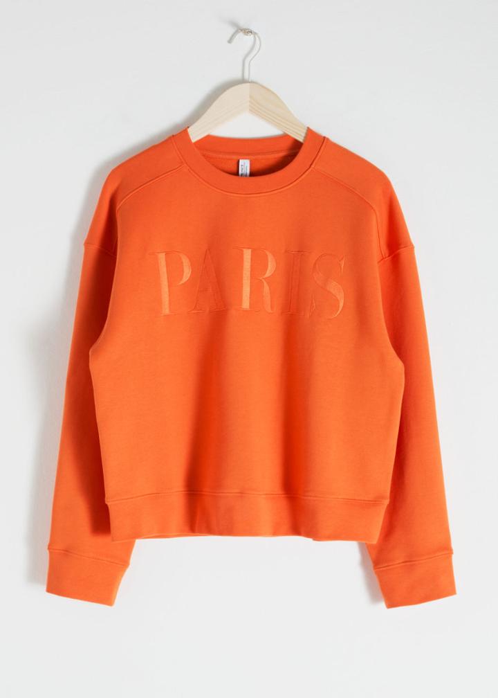 Other Stories Embroidered Pullover - Orange