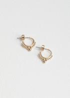 Other Stories Ball Stud Mini Hoops - Gold