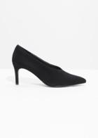 Other Stories Suede Pumps - Black