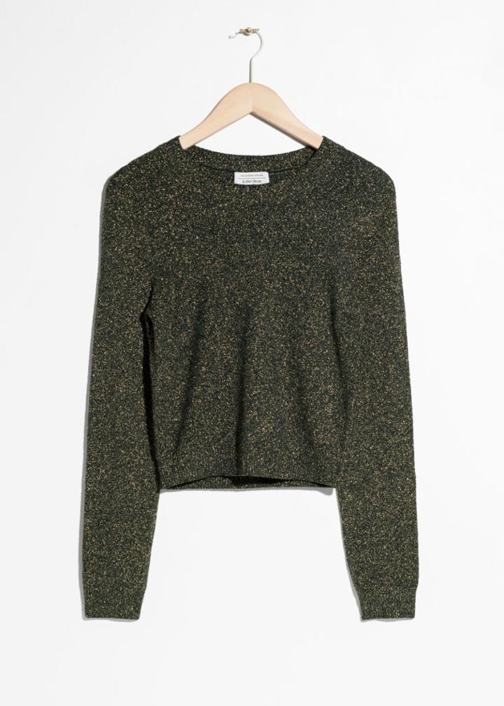 Other Stories Glitter Sweater - Black
