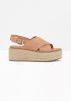 Other Stories Leather Wedge Espadrilles