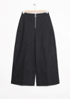 Other Stories O-ring Zip Culotte Trousers