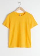 Other Stories Classic Crewneck Tee - Yellow