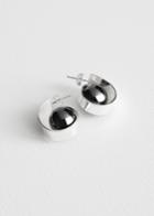 Other Stories Spiral Orb Stud Earrings - Silver