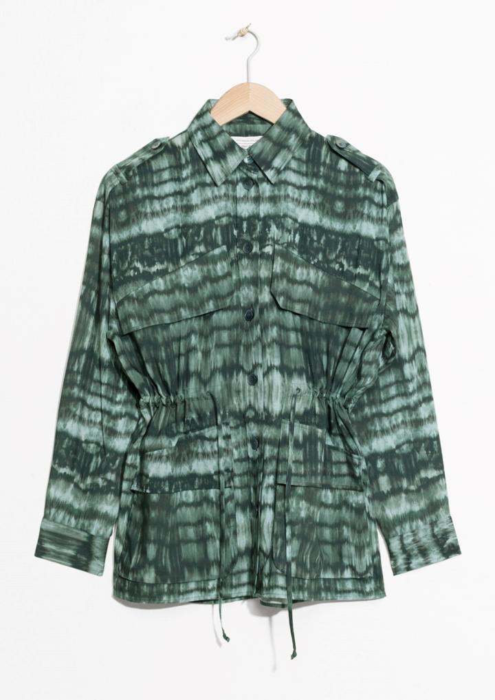 Other Stories Dye Stripe Workwear Shirt