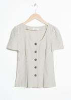 Other Stories Fitted Button Down Blouse - White