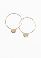 Other Stories Semicircle Hoop Earrings - Gold