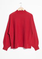 Other Stories Oversized Knit Sweater - Red