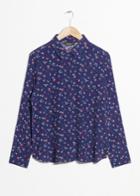 Other Stories Collared Button-down Blouse - Blue