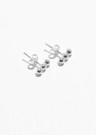 Other Stories Trio Ball Stud Earrings - Silver