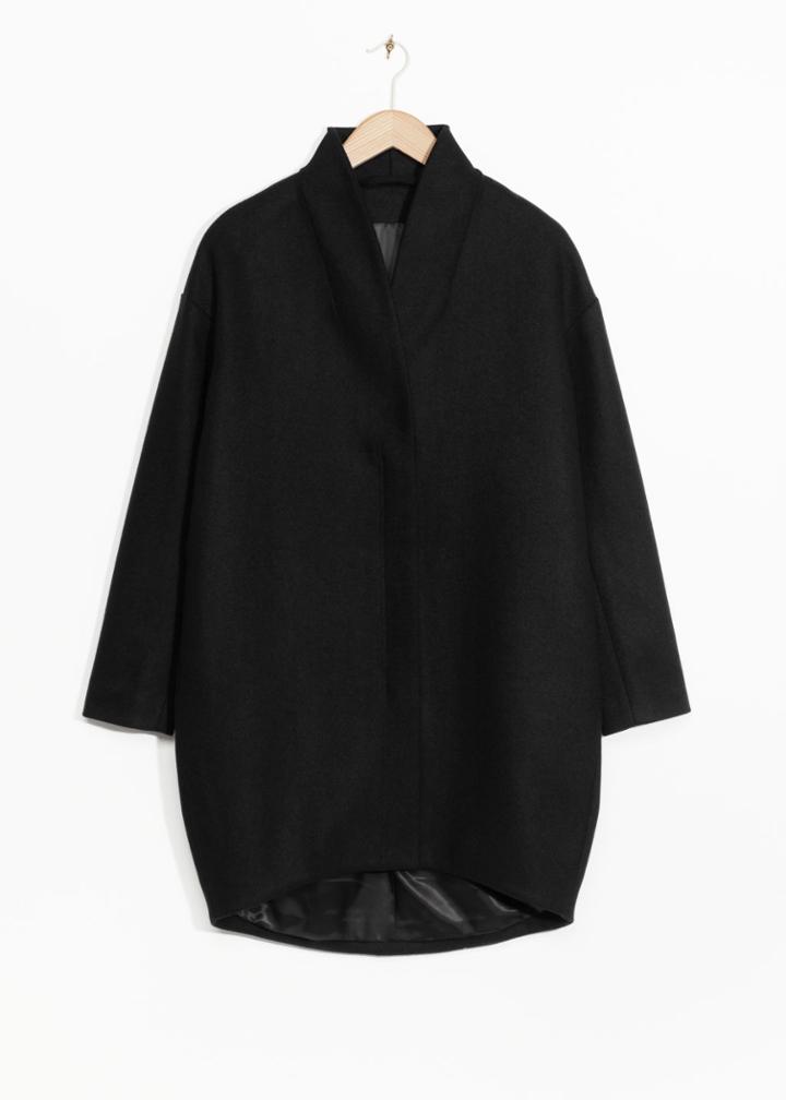Other Stories Wool-blend Coat - Black
