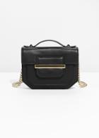 Other Stories Small Leather Bag With Studs - Black