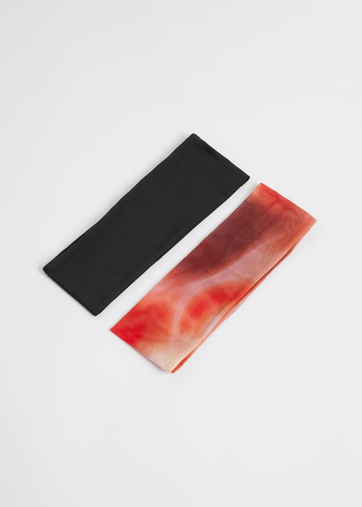Other Stories Soft Wide Headbands - Orange