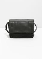 Other Stories Leather Crossbody Bag - Black