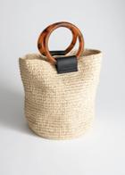 Other Stories Woven Straw Tote Bag - Beige