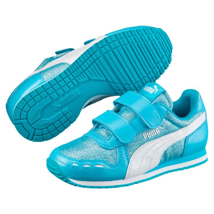 Puma Cabana Racer Glitter Preschool Sneakers