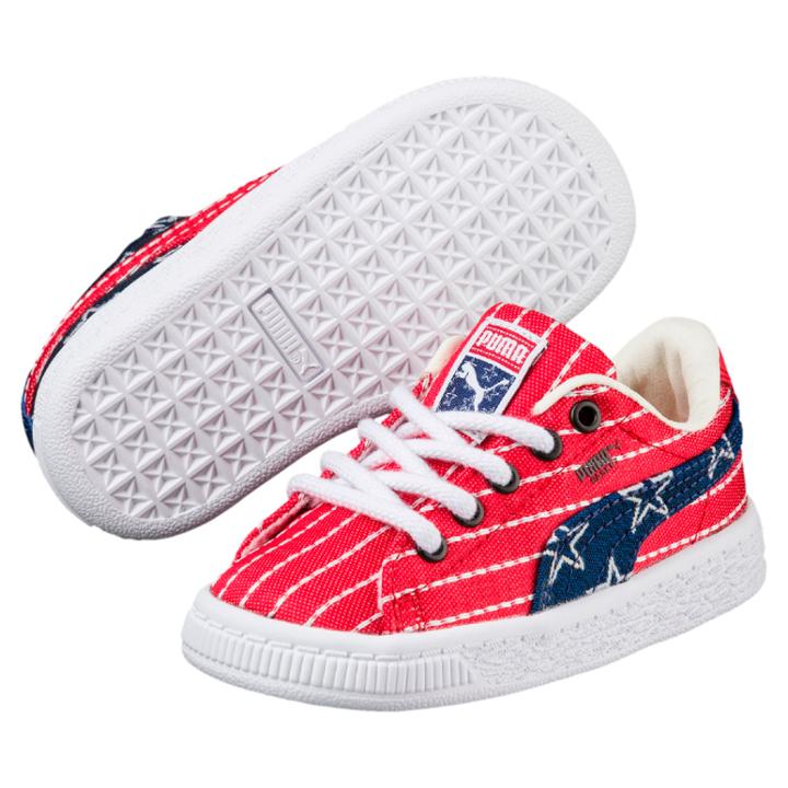 Puma Basket Classic 4th Of July Preschool Sneakers