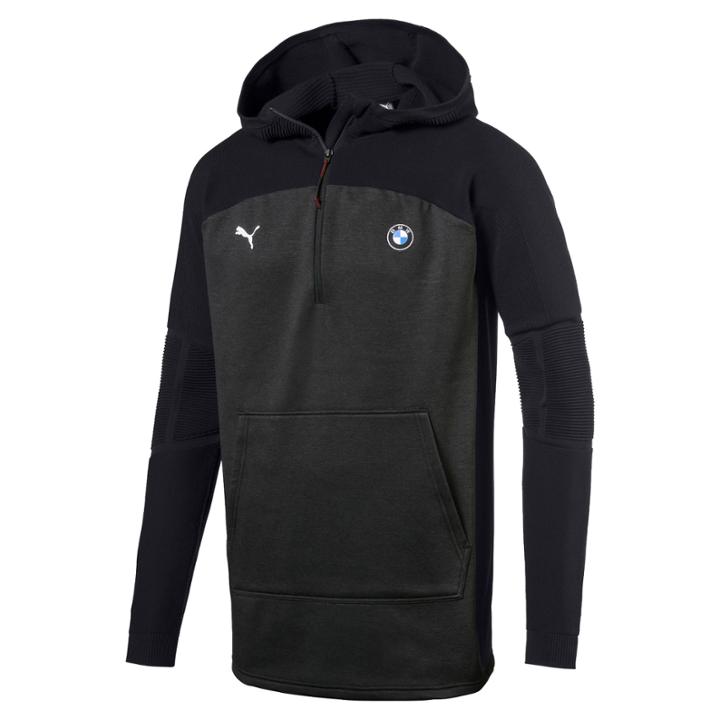 Puma Bmw Mms Evoknit Quarter Zip Hooded Men's Pullover