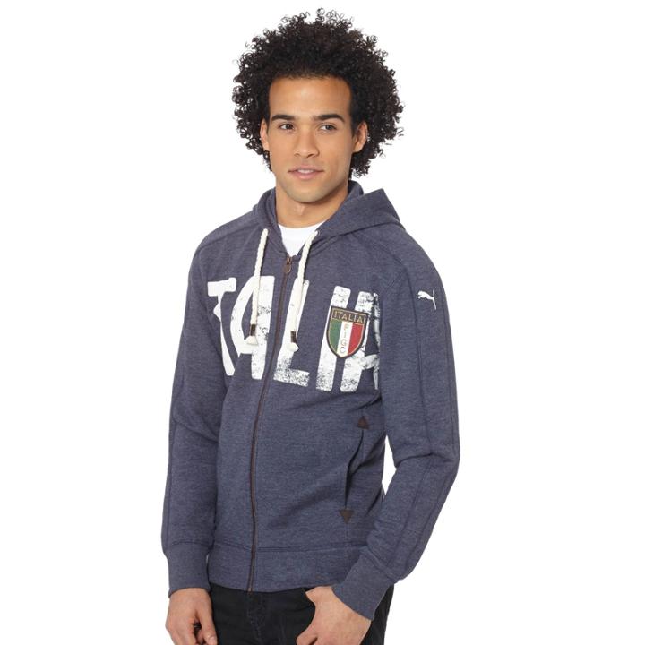 Puma Figc Italia Azzurri Zipthrough Hoodie
