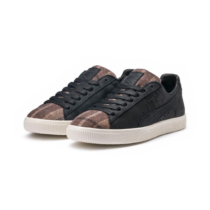 Puma Clyde Plaid Sneakers