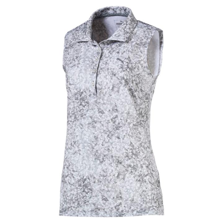 Puma W Floral Sleeveless Polo