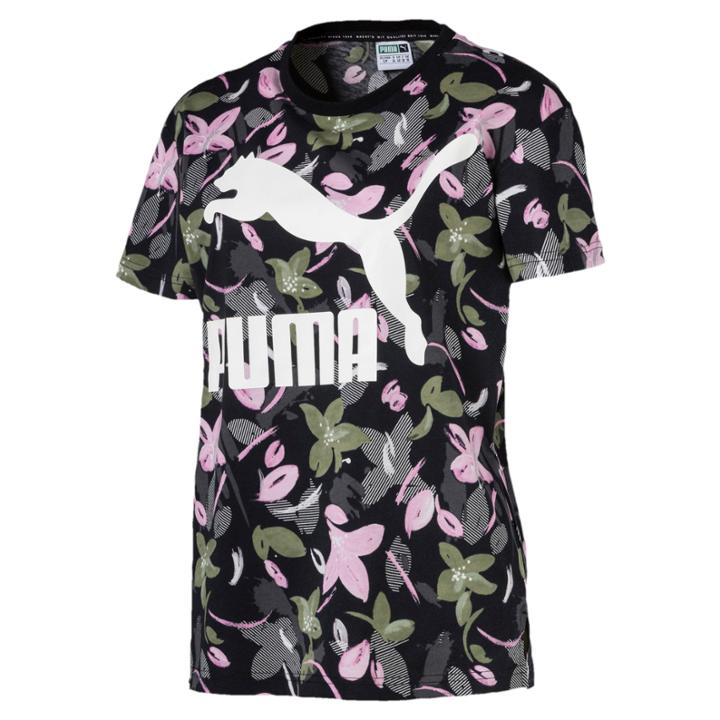 Puma Classics All-over Print Logo Women's Tee