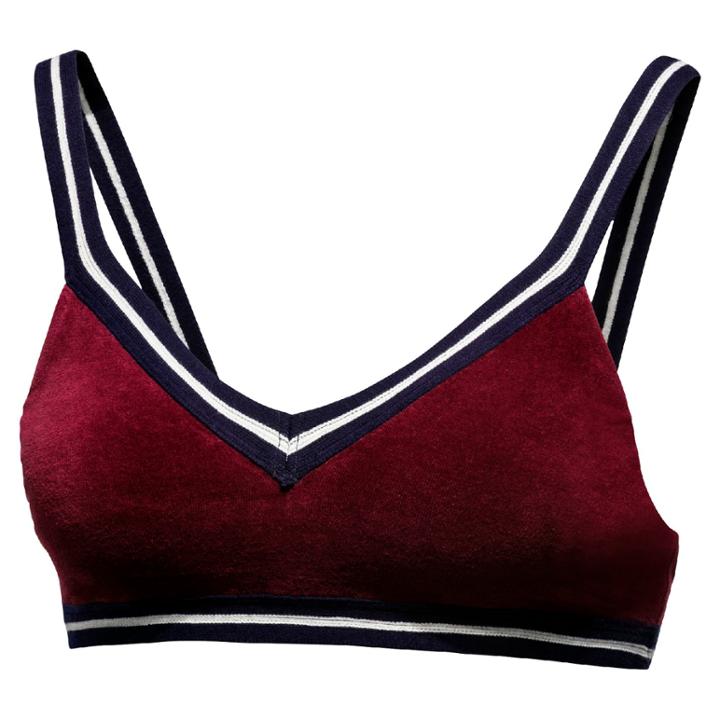 Puma Fenty Women's V-neck Velour Crop Top