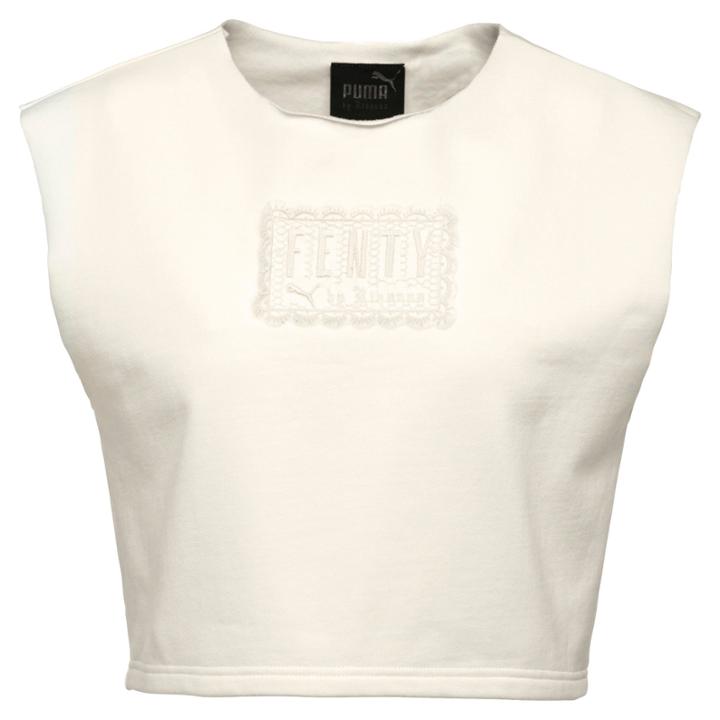Puma Sleeveless Cropped Crew Neck Top