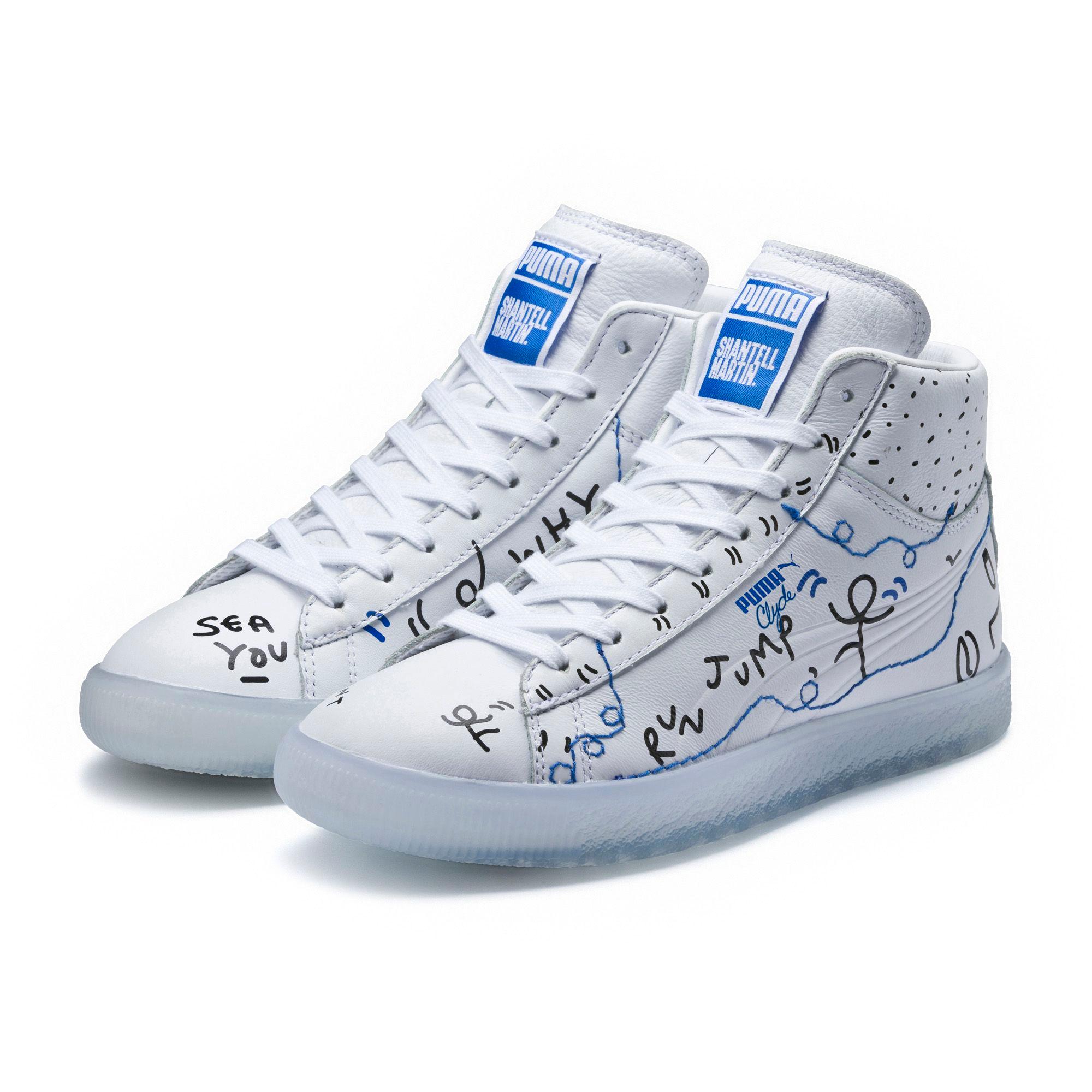 Puma X Shantell Martin Clyde Mid Sneakers | LookMazing