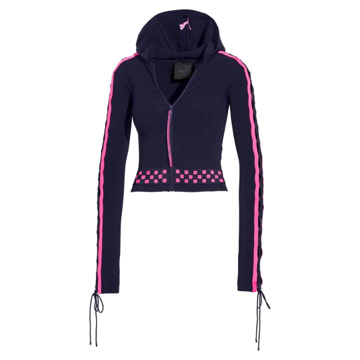 Puma Fenty Women?s Laced Sleeve Sweater Zip Hoodie