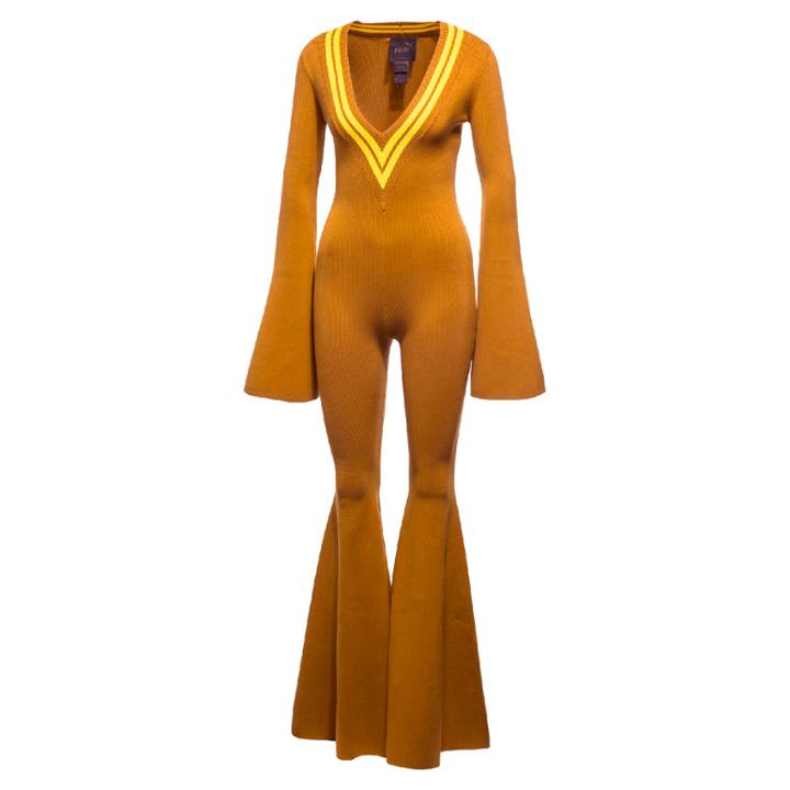 Puma Fenty Women's Deep V Sweater Knit Onepiece