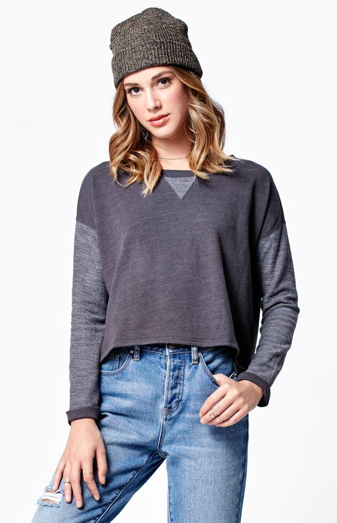 Billabong Kick Back French Terry Crew Neck Sweatshirt