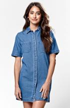 Kendall & Kylie Short Sleeve Denim Dress