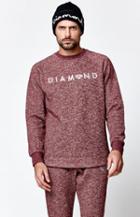 Diamond Supply Co X Garnet Speckle Crew Neck Sweatshirt