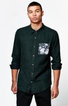 On The Byas Floral Pocket Long Sleeve Button Up Shirt