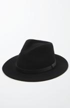 Brixton Messer Black Wool Fedora Hat