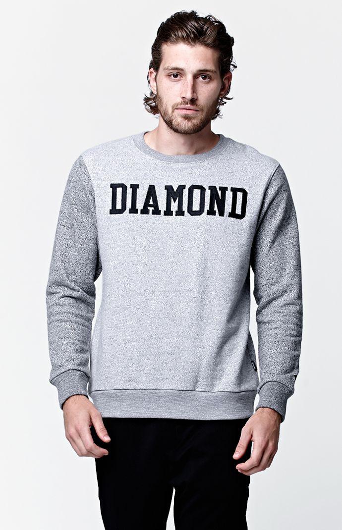 Diamond Supply Co Crown Terry Crew Neck Sweatshirt