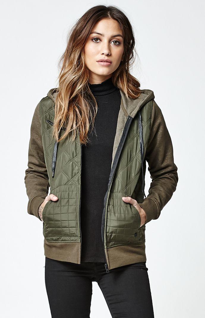Hurley Rocky Quilted Hooded Jacket