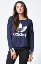 Adidas Crepe Trefoil Crew Neck Sweatshirt